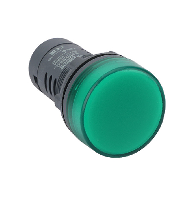 Сигнальная лампа SB7 моноблочная 22мм зеленая LED 230В АС