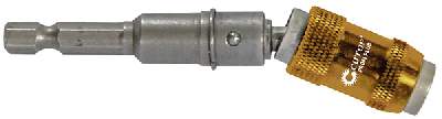 Адаптер шарнирный угловой с магнитным держателем для бит 1/4 до 25 градусов 90 мм