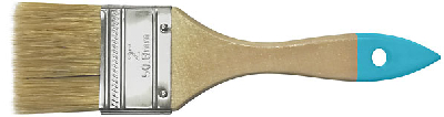 Кисть флейцевая, натур. cветлая щетина, деревянная ручка 1'' (25 мм)