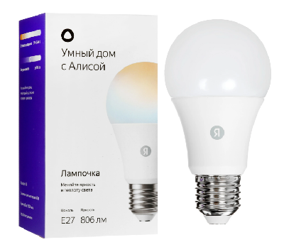Лампочка умная Яндекса E27, YNDX-00551
