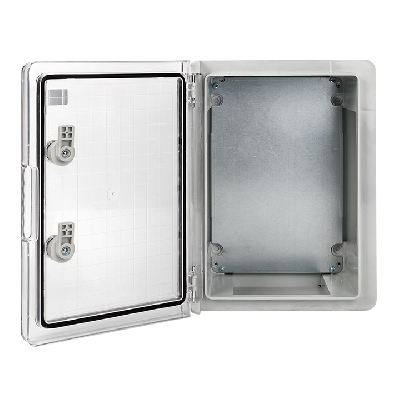 Бокс пластиковый с монтажной платой прозр. дверь 400х300х170 мм IP65 PROxima