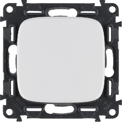 Valena ALLURE Переключатель 10АХ 250В с лицевой панелью Безвинтовые зажимы Белый