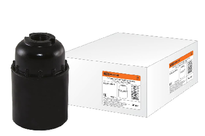 Патрон карболитовый подвесной E27 черный без наклейки