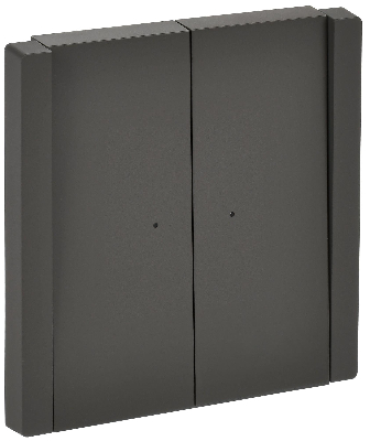 FORTE&PIANO Выключатель 2-клавишный проходной с индикацией 10А FP308 серый IEK