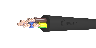 Кабель силовой КГТП-ХЛ 5х10(N,PE) 380/660-2  ТРТС