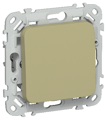 FLITE Выключатель 1-клавишный 10А ВС11-1-0-ФлО оливковый IEK