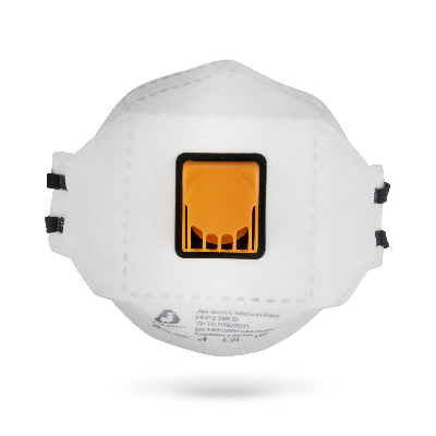 Одноразовый респиратор с клапаном JM-9322 Micron Flex трехпанельный, FFP2 NR D