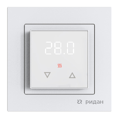 Терморегулятор Ридан Room, с комбинацией датчиков, белый, 16А
