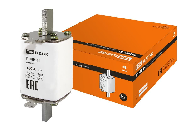 Плавкая вставка предохранителя ППНН-35, габарит 1, 160А