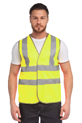 Жилет сигнальный арт. J04К цв. жёлтый флуоресцентный р. L 96-100/170-188