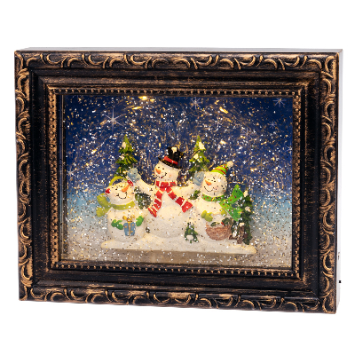 Светильник декоративный Картина с эффектом снегопада