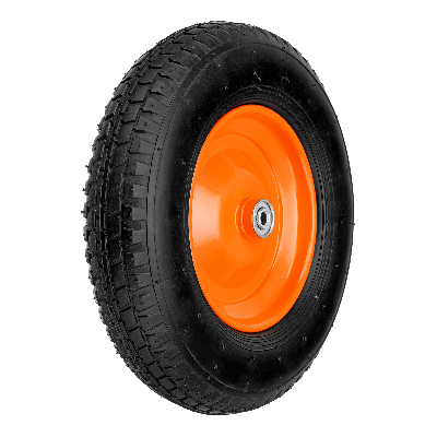 Колесо пневматическое 4.80/4.00-8 D380мм, подш. внут. диам. 12мм, длина оси 90мм