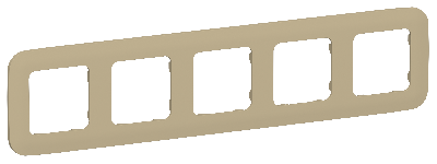 FLITE ARTISTIC Рамка 5-местная РУ-5-А-ФлХ хаки IEK