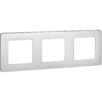 Рамка 3 поста INSPIRIA алюминий