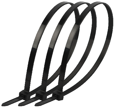 Стяжка кабельная нейлоновая (хомут) 2.5 х 100 мм чёрная (100 шт/уп) Simple NO-224-195