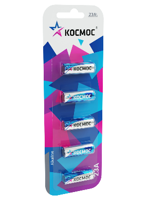 Элемент питания 23А 12V Alkaline 5BL для автосигнализации Космос