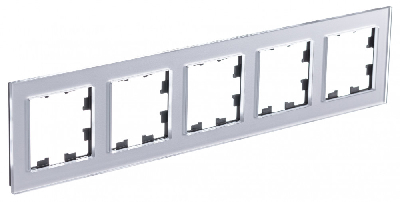 ATLASDESIGN NATURE рамка пятипостовая, ОРГАНИЧЕСКОЕ СТЕКЛО АЛЮМИНИЙ