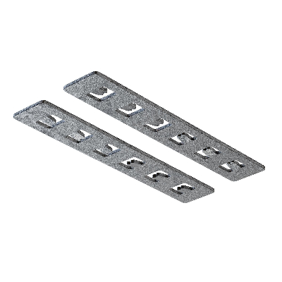 Коннектор прямой 2 шт. Exility встраиваемый серый