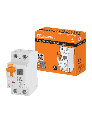 Выключатель автоматический дифференциального тока АВДТ 63 C40 30мА