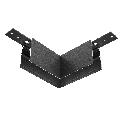 Коннектор угловой Exility накладной черный