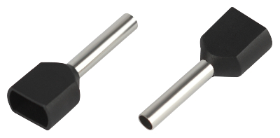 Наконечник-гильза с изолированным фланцем (упаковка 10 шт.) NO-225-14 (двойной) НШвИ(2) 1,5-12