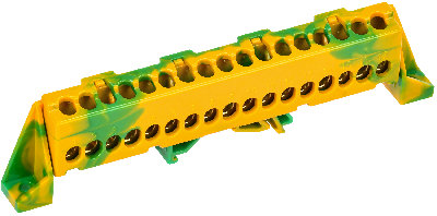 TEKFOR Шина PE земля в комбинированном DIN-изоляторе Стойка 6х9-17-ЖЗ IEK