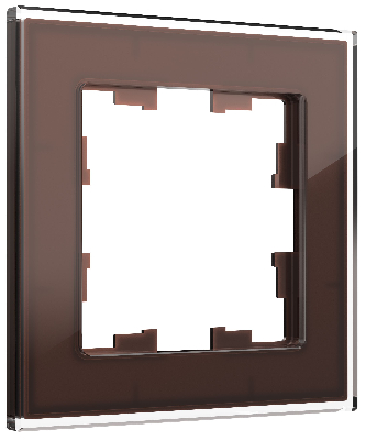 BRITE Рамка 1 пост РУ-1-2-БрТБ стекло бронза