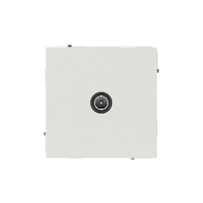 Розетка TV проходная, KANT, белый песок