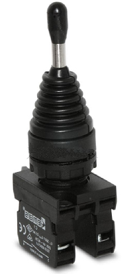 Кнопка джойстик 2х позиционный 1НО+1НО, без фиксации, серия CP 250В AC, 4А, IP65