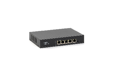 Коммутатор неуправляемый 5 портов RJ45 10 100 1000Мб/с PoE 65Вт