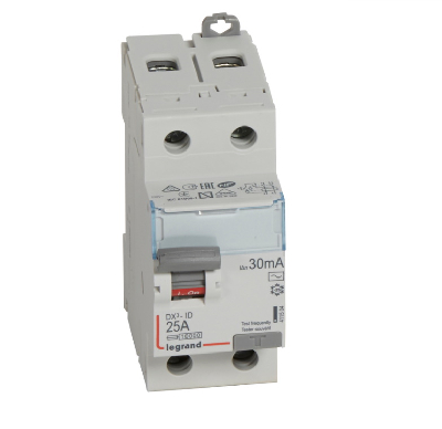 Выключатель дифференциального тока (УЗО) 2п 25А 30мА DX3 АC