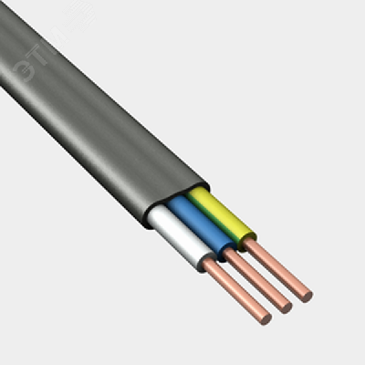 Кабель силовой ВВГнг(А)-LS 3х1.5 (N.PE)-0.660 плоский