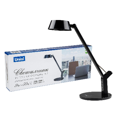 Светильник настольный 9W Сенсорный выключатель TLD-570 Black/LED/500Лм/2700-5500K/Diммer черный