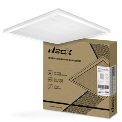 Панель светодиодная универсальная ДВО-02 7565-ПРИЗМА 75Вт 6500K 595х595мм NEOX