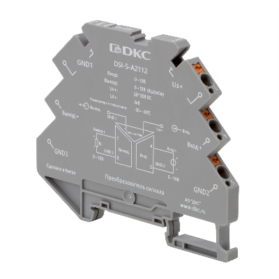 Преобразователь сигнала DSI, 6,2 мм 1 вход 0…10 В, 1 выход  0…10 В