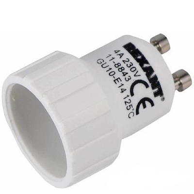 Переходник  цокольный GU10-Е14