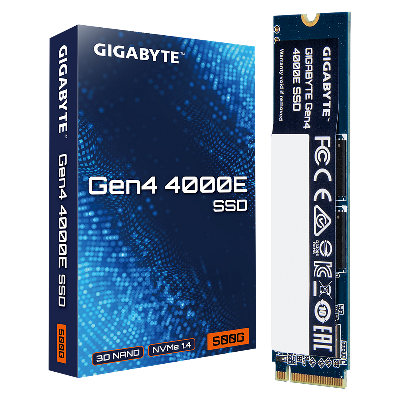 Накопитель SSD M.2 2280 500GB Gen4 4000E, PCIe 4.0x4, NVMe 1.4, 3600/3000 Мб/с
