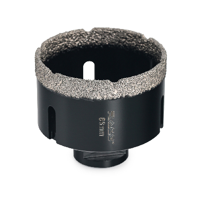 Коронка алмазная для УШМ по керамограниту по керамике 68 мм сухое сверление