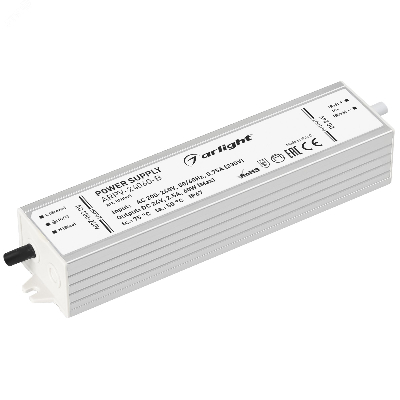 Блок питания ARPV-24060-B (24V, 2.5A, 60W) (ARL, IP67 Металл, 3 года)