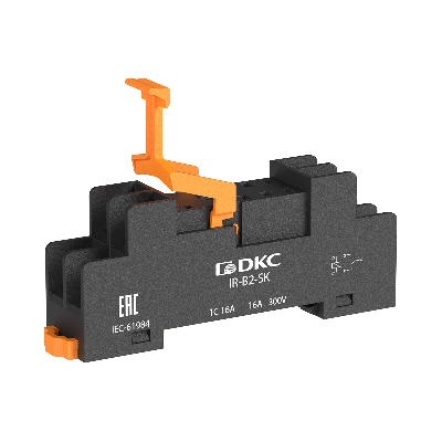 Колодка c винтовыми клеммами низкопрофильная для реле IR на 2 группы контактов