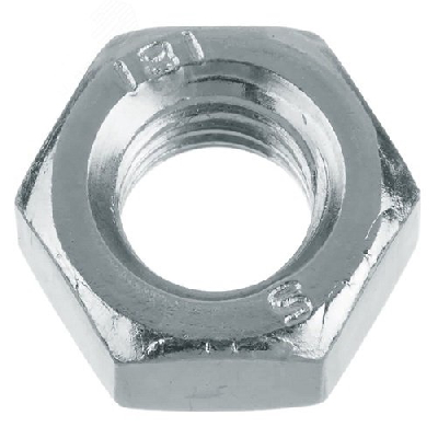 Гайка DIN934 М12 класс прочности 6.0 покрытие цинк 200шт