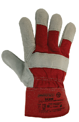 Перчатки спилковые комбинированные на флисовой подкладке ArmProtect SK300. р.11