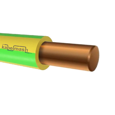 Провод силовой  ПуВнг(А)-LS 1х6 желто-зеленый ТРТС 100м
