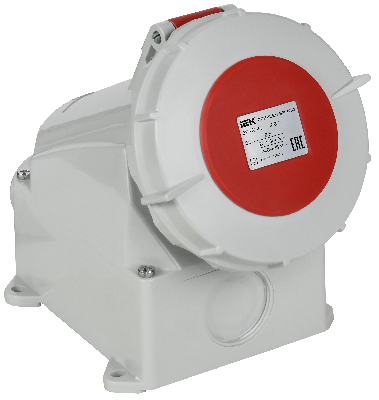 Розетка стационарная ССИ-1252 32А-6ч 380В 3P+PE+N IP67 IEK