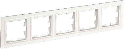 BRITE Рамка 5 постов РУ-5-БрБ белый