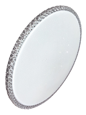 Светильник светодиодный ДБО-24 Вт настенно-потолочный MYSTERY 230В 4000K 1560Лм 279x66мм серебро