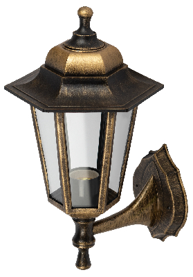 НБУ 06-60-001  , Леда1 настенный шестигранный под бронзу (8/96) ЭРА