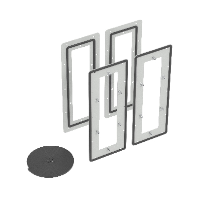 Комплект для объединения корпусов RAM fit бок о бок, Ш = 400/450 мм, комплект - 2 шт.