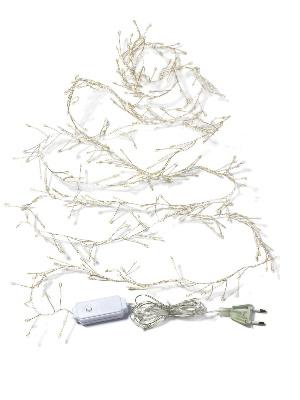 Гирлянда-Нить медный провод 3м 300LED белый теплый