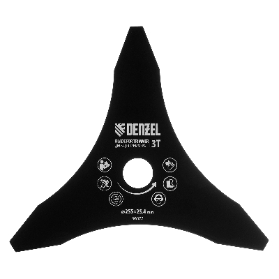 Диск для триммера, 255 х 25,4 мм, толщина 1,6 мм, 3 лезвия